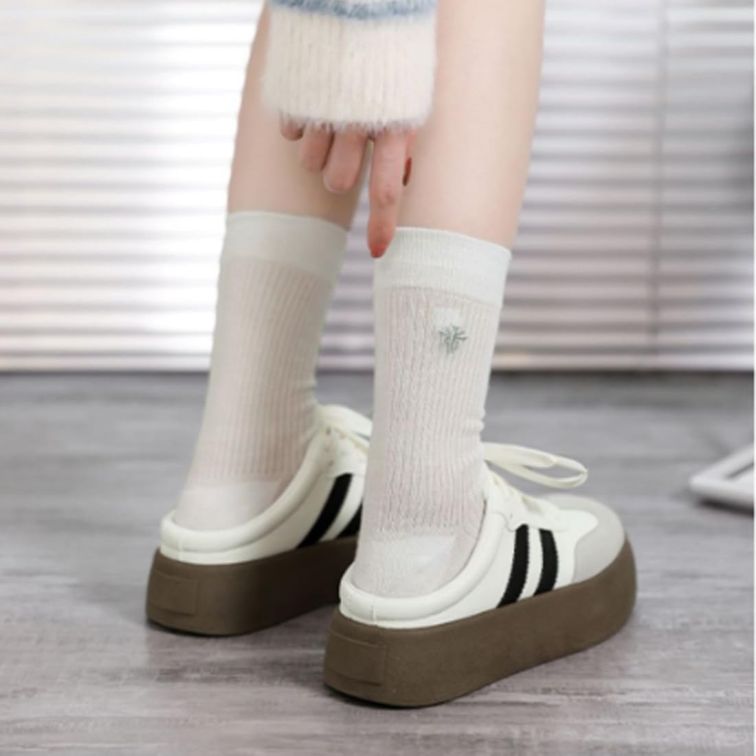 Backless Tennis Shoes for Women Wide Mule Sneakers Slip on Platform Canvas Mules Non Chunky Thick Sole Lace Up Breathable Mesh Casual Walking Slides Lightweight Round Toe Girl - Image 4