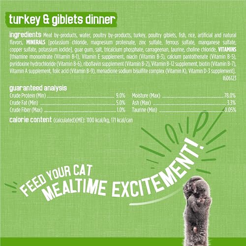 Friskies Purina Wet Cat Food Pate Variety Pack Salmon Dinner, Turkey and Giblets Dinner and Mixed Grill - 5.5 oz. Cans (Pack of 48) - image 4