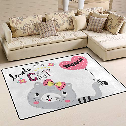 Tapis de maison moderne CHEHONG grand format 63X48 pouces en polyester