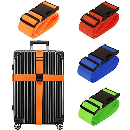 Luggage Straps TSA Approved Travel Belt 4 Pack Chelmon