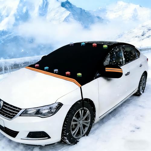 Générique Couverture Pare-Brise Voiture pour Renaul R5 Gordini 1976-1981,Bache Anti Givre Voiture,Protection Hivernale Pliable,Couverture de Pare-Brise...