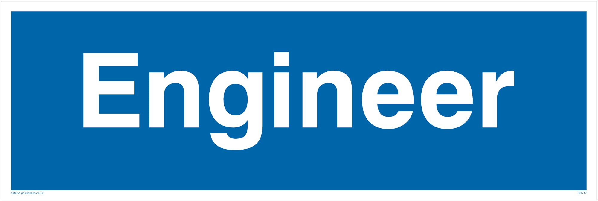 Pack of five - Engineer Sign - 300x100mm - L31