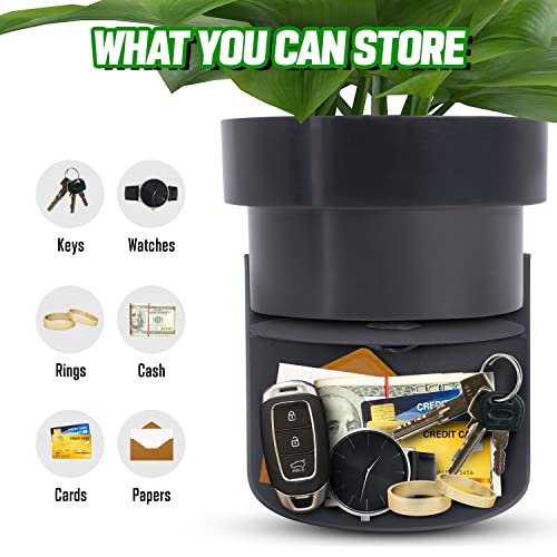 ISLANDSAFE Cofre secreto para chaves escondidas e seguras para desvios, porta-chaves de vaso de flor