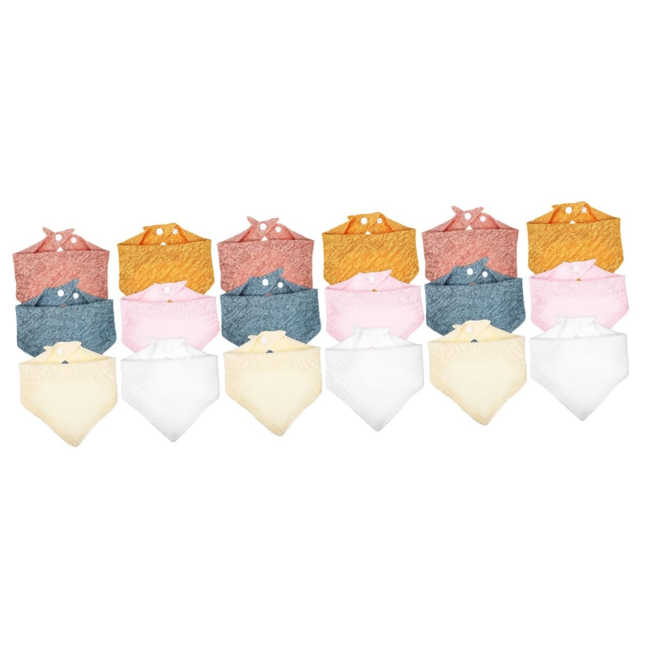 GALPADA 3 Set Bavaglini Per Neonati Bavaglini Per La Del Bambino Bandane Per Neonati Triangolari Set 6 Pezzi * 3