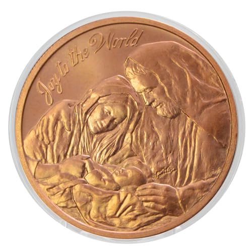 Joy to The World Celebrating The Birth of Jesus 1 oz Pure .999 Copper Round Collectible Coin - COA by Heavenly Metals