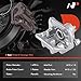 A-Premium Rear Disc Brake Calipers Assembly with Bracket Compatible with Honda CR-V 2007-2011(Not Fit Japan Built), Accord Crosstour 2010-2011 & Acura RDX 2007-2012, 2PCS
