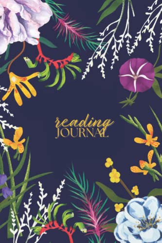 Flower Aesthetic Book Journal, Reading Log, Floral Reading Book, Book Review Log, Book Club Journal for Book Lovers