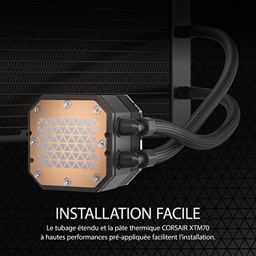 Corsair CW 9060069 WW système de refroidissement d'ordinateur Processeur Refroidisseur de liquide tout en un 14 cm 1 pièce Neuf - vue 10