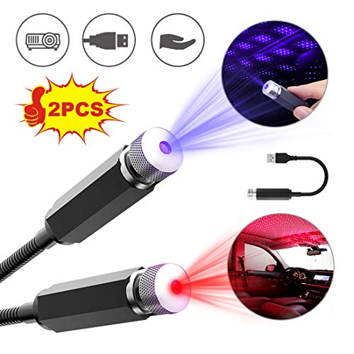 [2020 NEW] Car Star Lights USB, Portable Star Projector Night Light, Adjustable Angle
