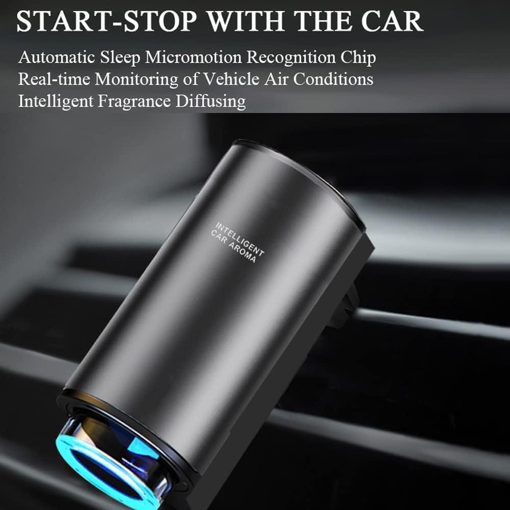 Smart Car Air Freshener Diffuser, Aromatizante para Carro Inteligente Intelligent Car Aroma (Ocean3pcs Oils)