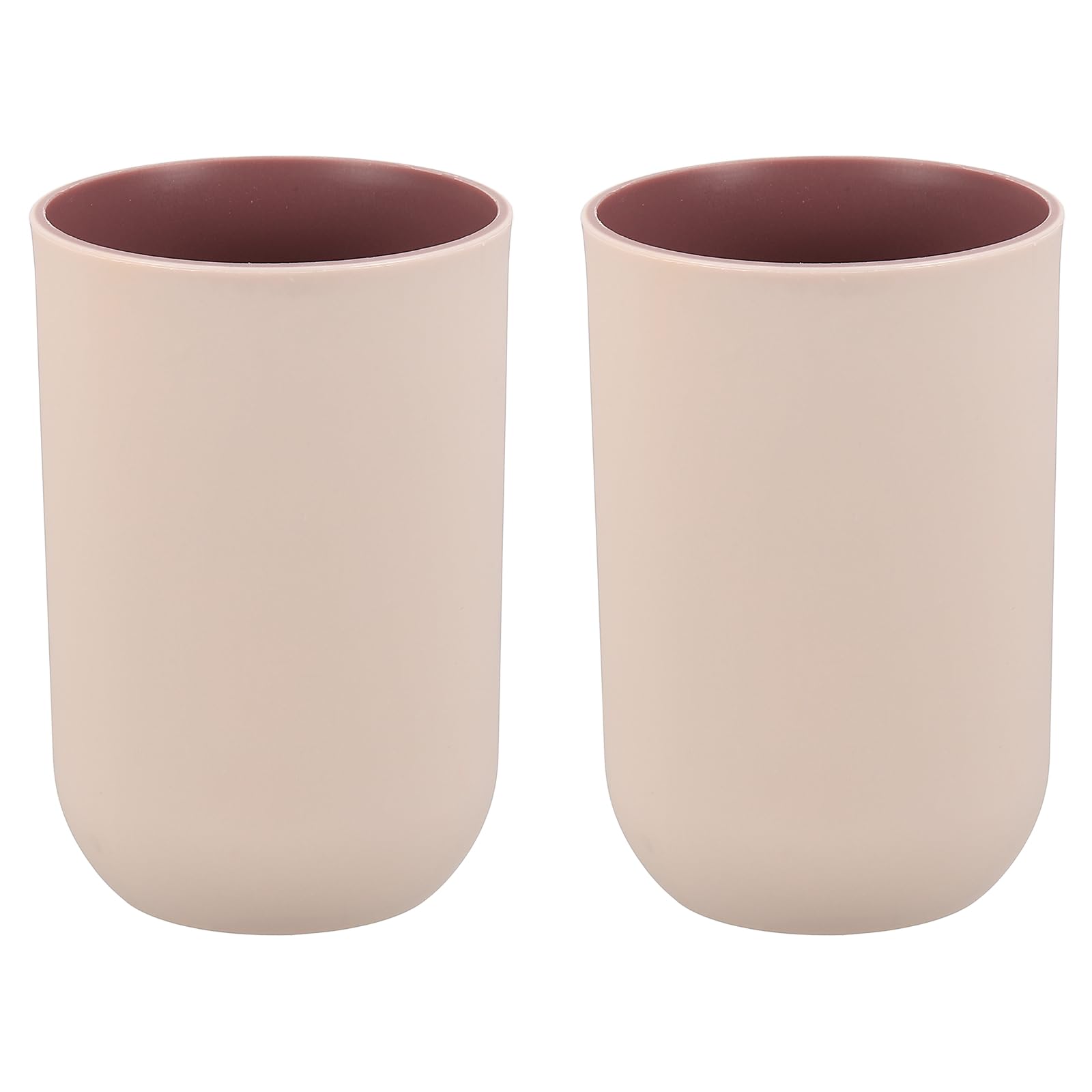 Gobelets en plastique réutilisables pour brosse à dents afin de ranger votre lavabo en lot de 2