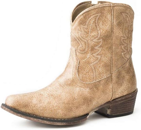 Roper Womens Shay Boot, Tan, 8.5