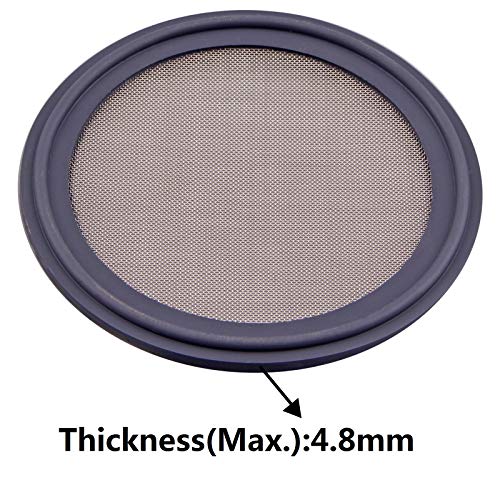 Image of DERNORD 2.5 inch FKM Sanitary Gasket w /Stainless Screen - Tri Clamp Clover (80 Mesh)