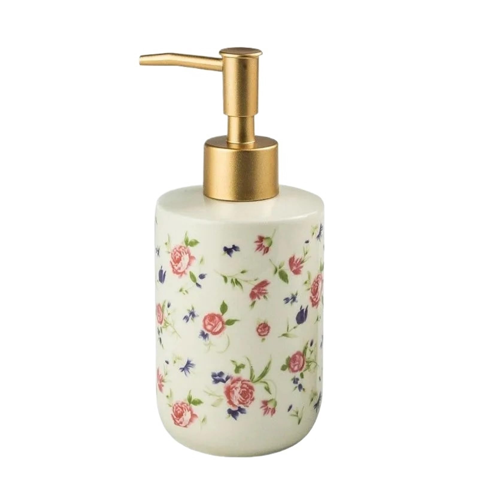 Ceramic Soap Dispenser Rose Shower Gel Divided Bottled Press-on Ceramic Hand Sanitizer Bottle Soap Dispenser Toilet