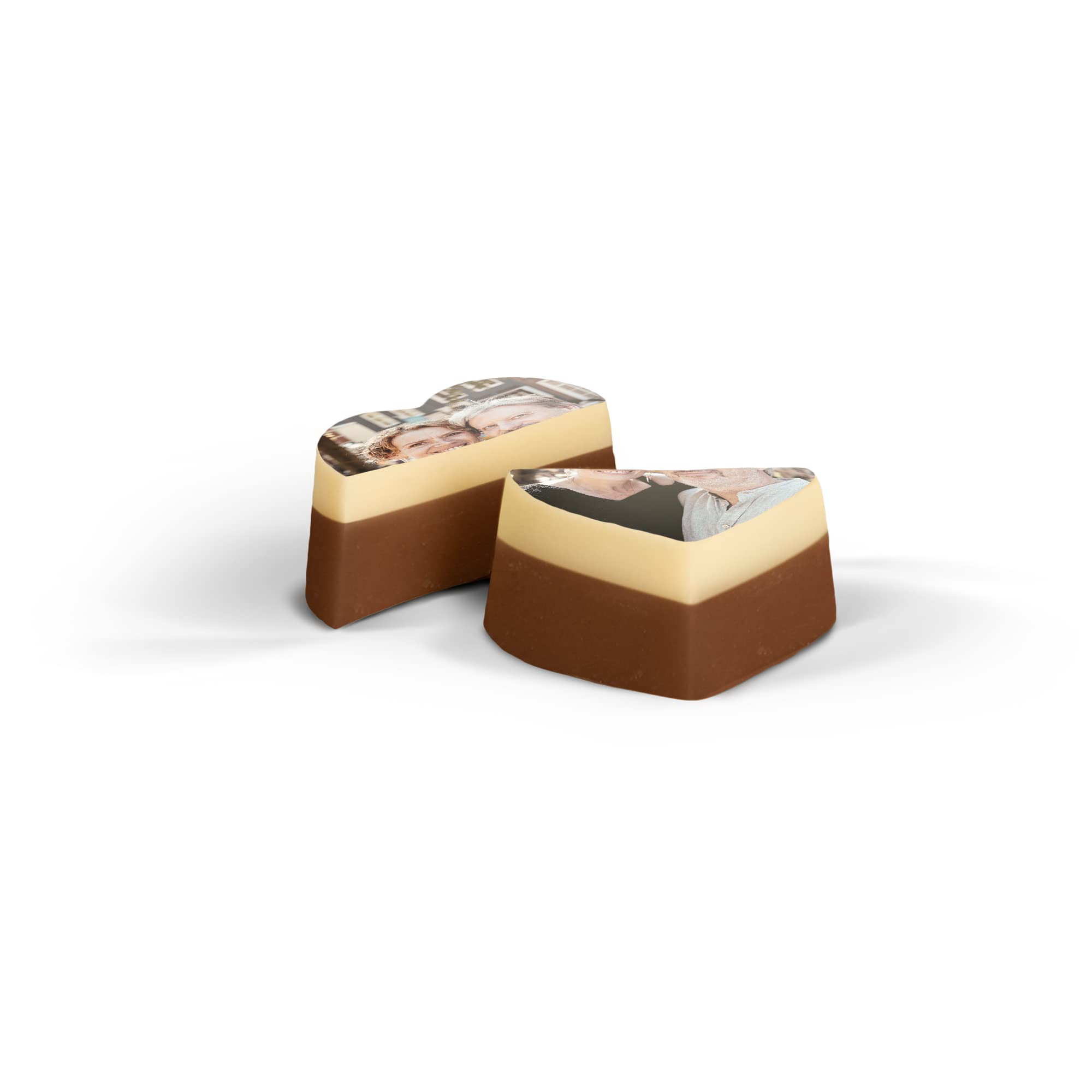 Pralinen mit Foto in Geschenkbox - Personalisierte Herzform Pralinen mit deinem Lieblingsfoto (36 Stück)