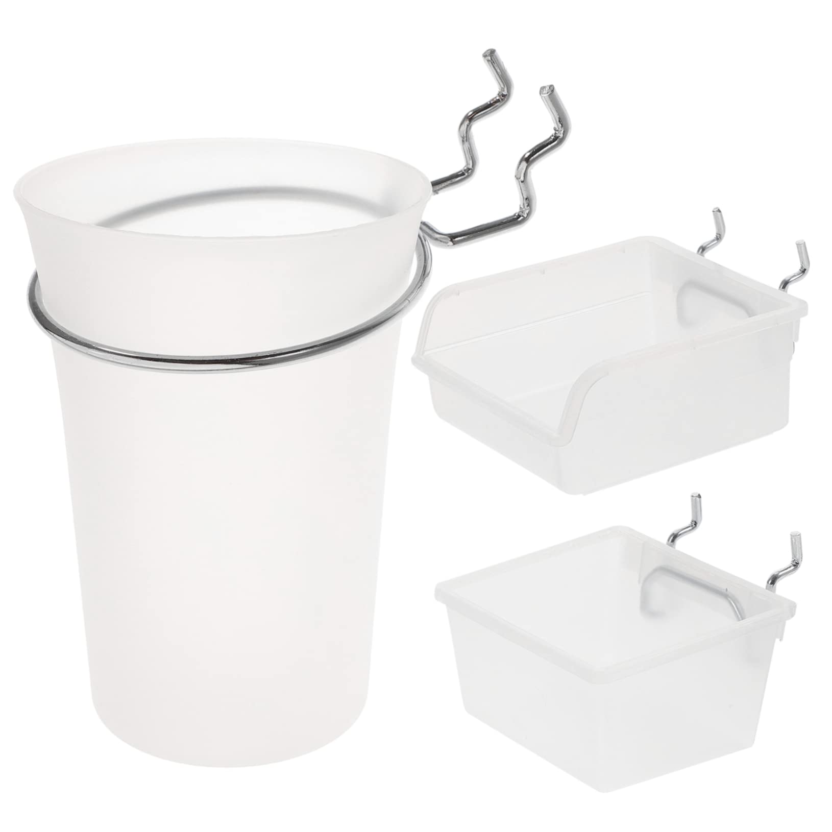 HOMOCONO 1 Set Peg Board Hook Workbench Organizer Peg Board Accessories Wall Mount Baskets Peg Board Organizer Hook Kit Wall Mounted Basket Clear Basket Wall Mount Storage Bins Steel