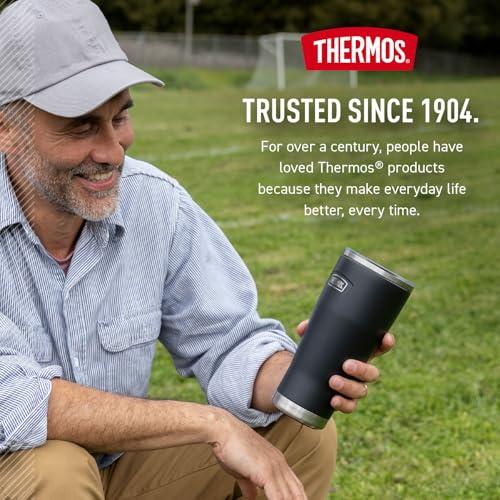 Image of THERMOS ICON SERIES, Stainless Steel Tumbler with Slide Lock, 18 Ounce, Glacier
