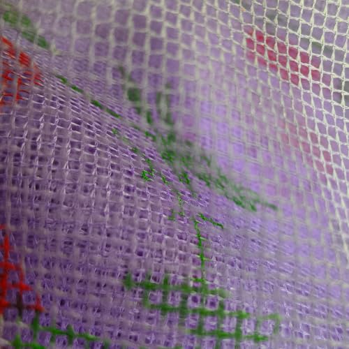 Image of Multicolor Soft Cotton Mosquito net Double Bed King Size | Pure Cotton Mosquito net (Purple, 6X7)