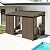 Domi 8x12FT Sunroom,Wall Mounted Gazebo Solarium with Front Door, Both Side Entrance, Galvanized Steel Sloping Roof, Moveable PC Screen, Outdoor Permanent Sun Room Lean to Gazebo for Deck Patio