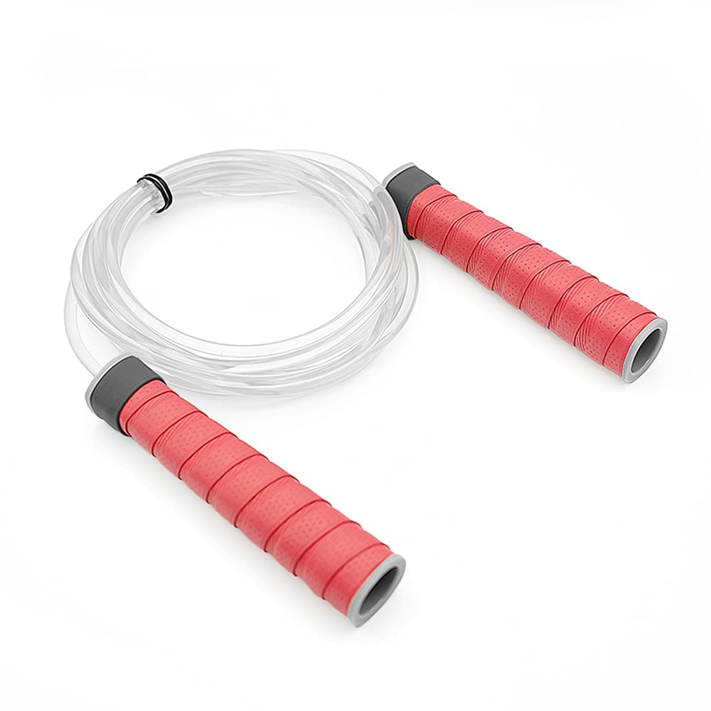 Corde à Sauter Enfants Adultes Utilisation en Extérieur Corde à Sauter Corde De Vitesse Légère en PVC Appropriée pour La Formation Fitness Gym,Rouge