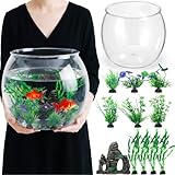 Lounsweer 12 Pcs 5 Gallon Large Fish Tan...