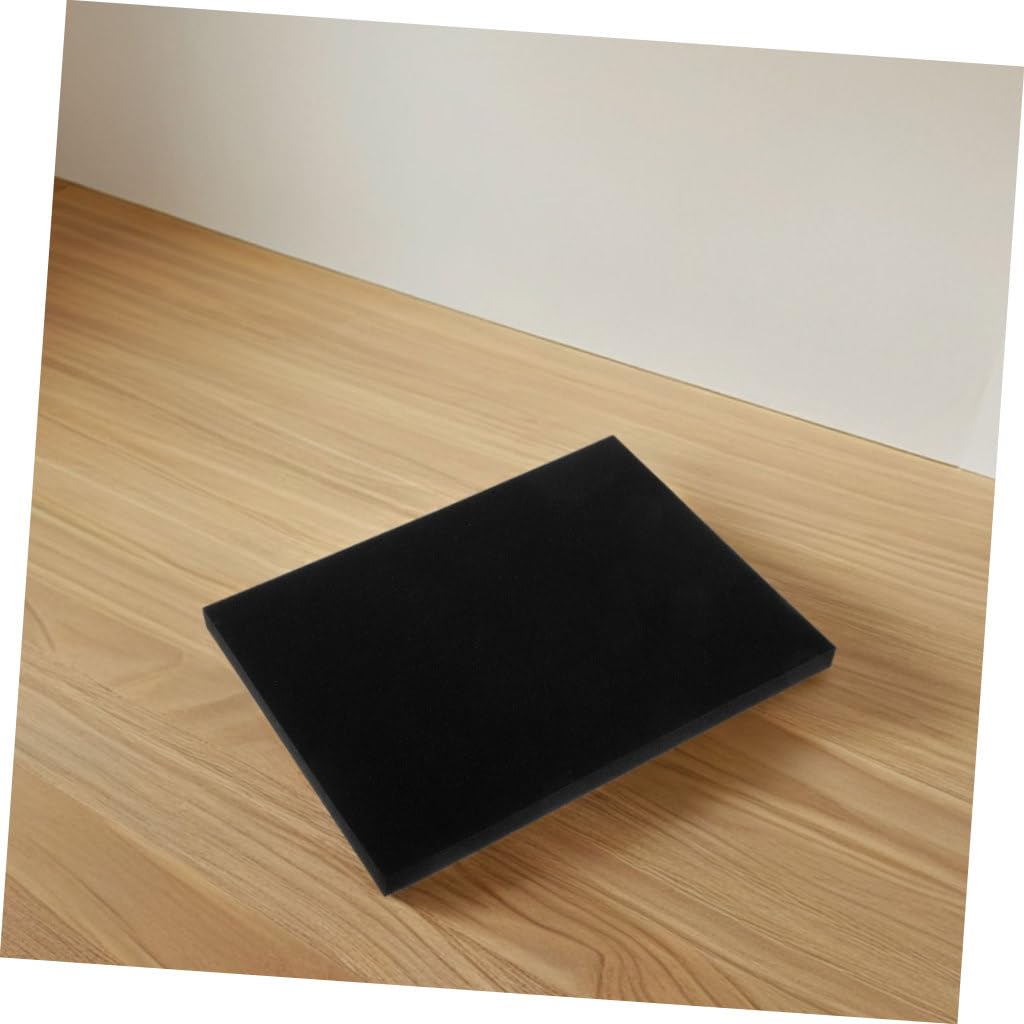 Mobestech 4pcs Plaques de Mousse Polyuréthane Noire Protectrice pour Emballage, Rembourrage D'expédition Haute Densité, Protection Précise pour Colis et Envois Postaux
