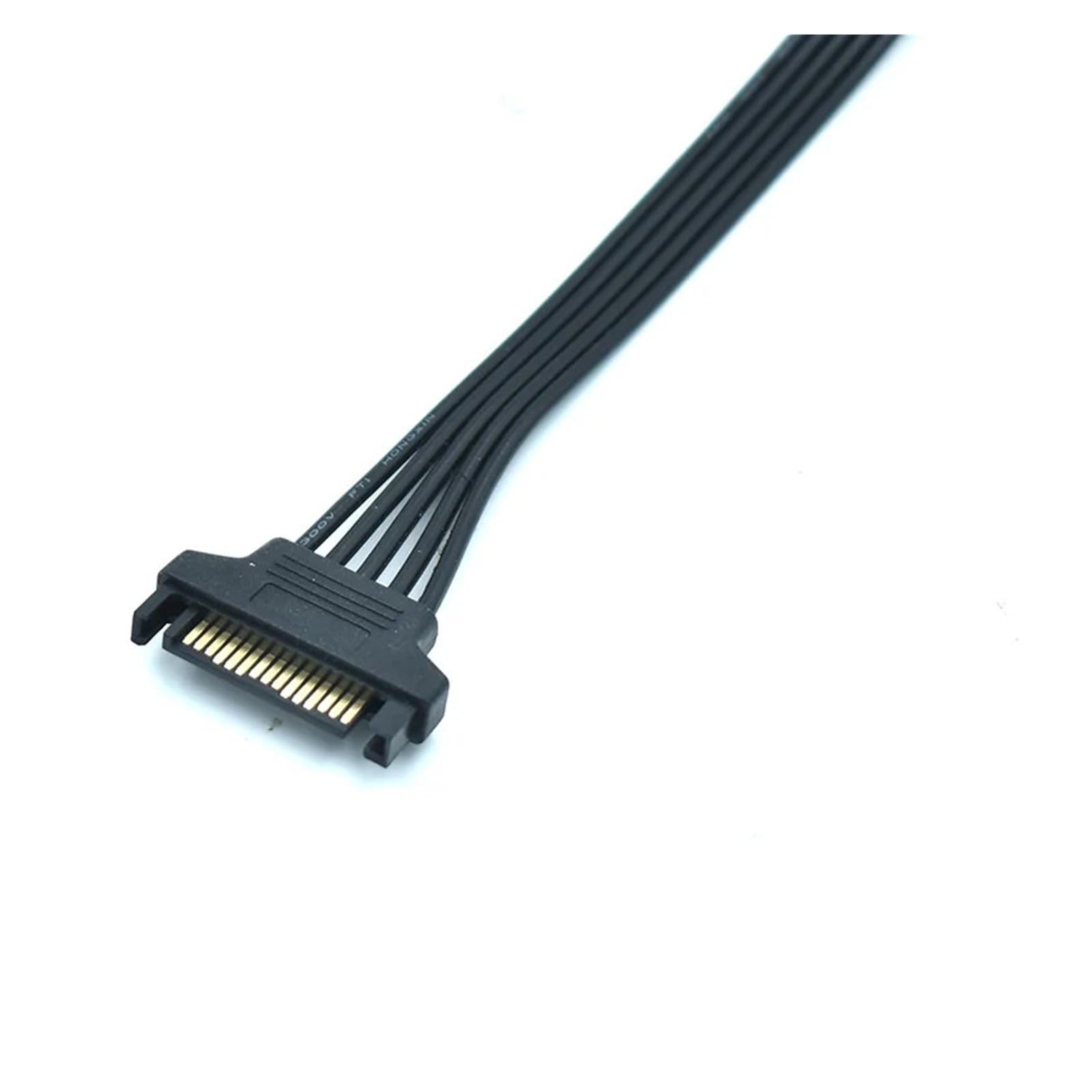 Générique Câble d'extension plat SATA mâle à femelle 15 broches, 20cm/60cm, 18awg(0.2M)