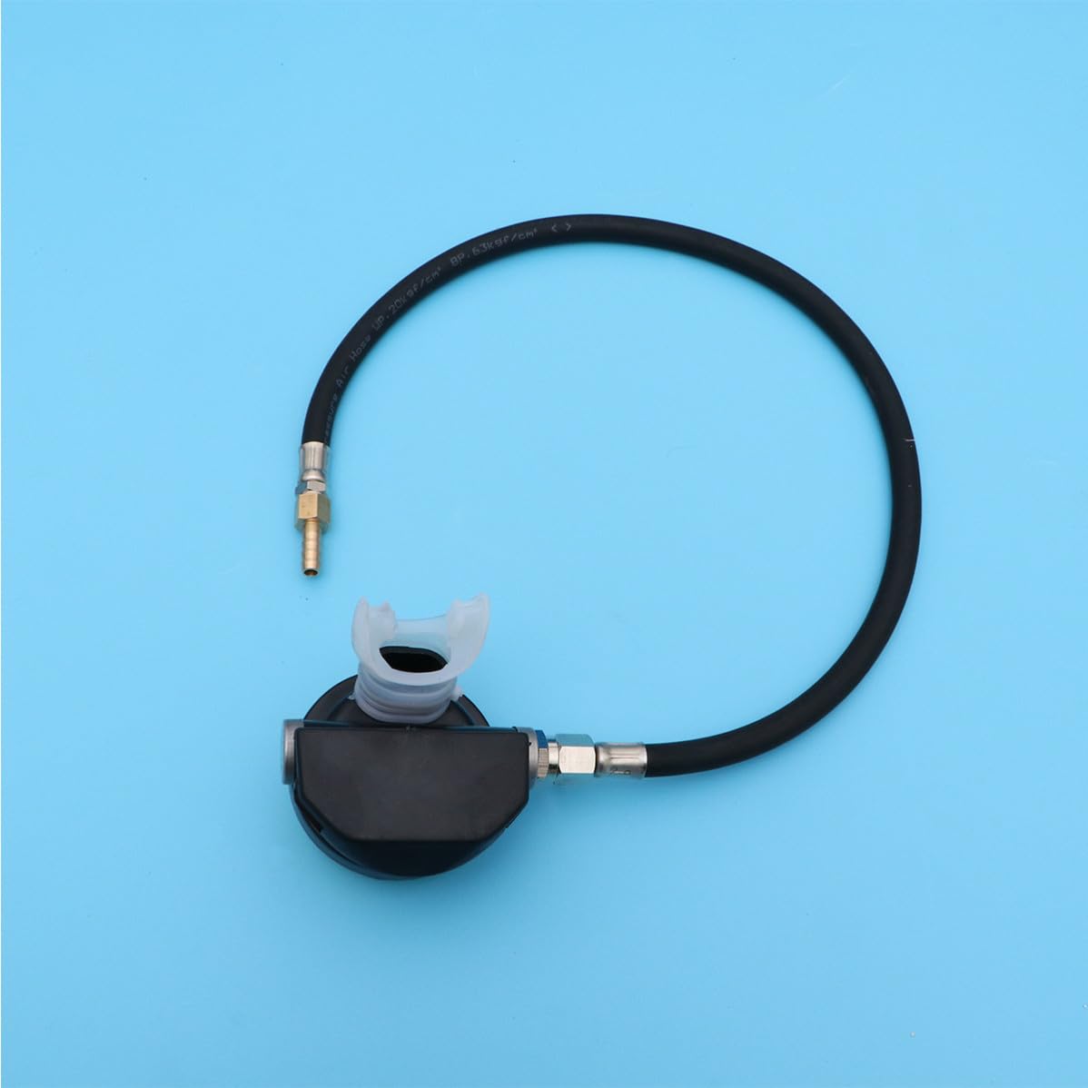 Secondario da Immersione in Silicone Giallo, Leggero | Uso Professionale e Ricreativo, senza Odore, Anti Affaticamento Masseter