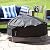Sunnydaze Heavy Duty Round Outdoor Fire Pit Cover with Drawstring - 300D Polyester Material - Black/Gray - 40-Inch x 18-Inch