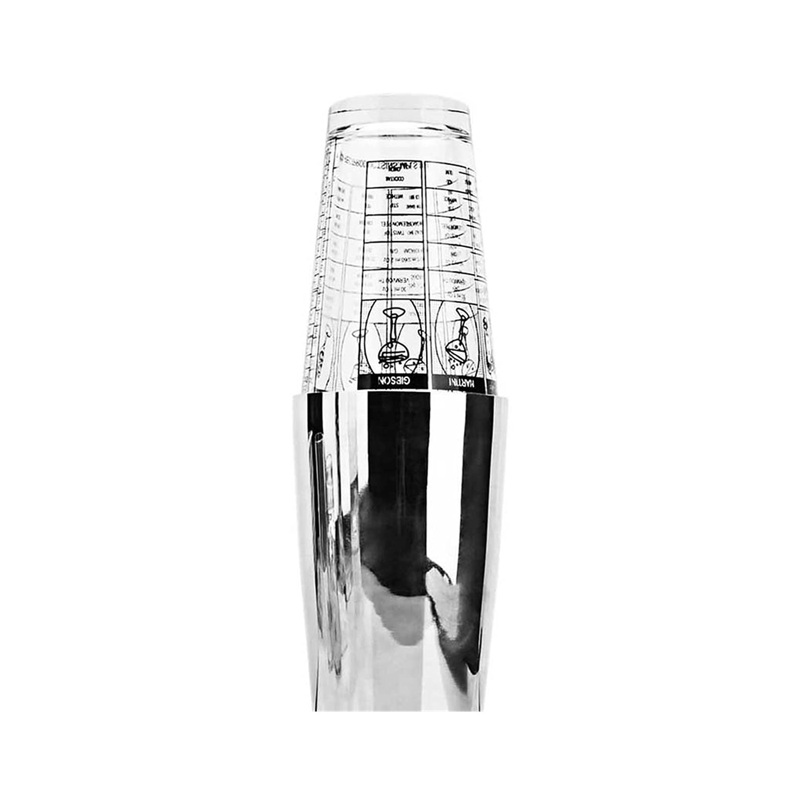 Juego de Coctelera 3pcs Cocktail Shaker Set Boston Shaker Silver Glass Miduring Bartender Kit con Strainer Home 700/40 0ML Herramienta de accesorios de barras Agitador de Cócteles ( Color : 2Pcs )