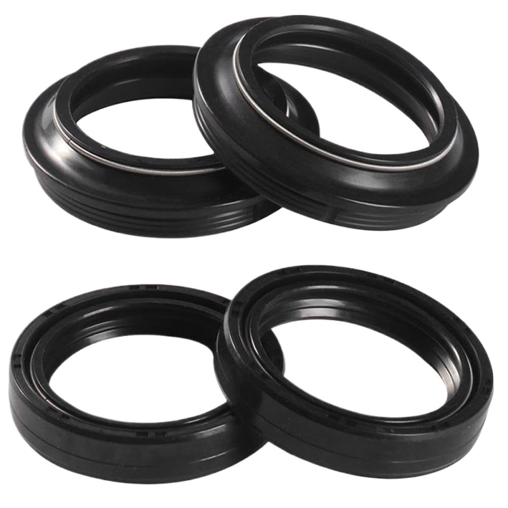 Sello y cubierta de aceite del amortiguador de horquilla delantera compatible con MRT 50 MRT50 PRO RACING E5 V2 2012 2023 2024(2pcs oil 2pcs dust)