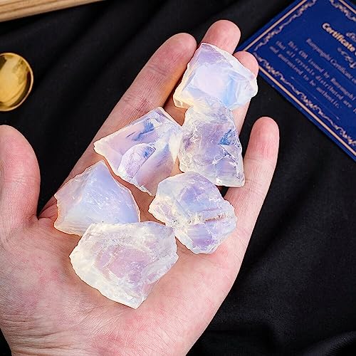 Quartz d'opalite brute 50g, spécimen de collection haut de gamme