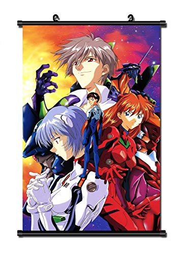 MXDZA Japanese Anime Neon Genesis Evangelion Anime Fabric Wall Scroll Poster (16x23) Inches Fabric Painting Anime decorative Home Decor Wall Scroll Posters