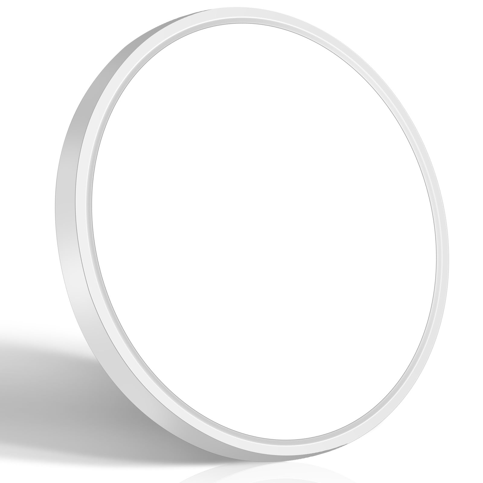 brightever 7" small led flush mount ceiling light 5000k non-dimmable | 15w 1600lm ultra slim low profile modern flush ceiling light flat ceiling fixture bathroom cabinet and hallway white