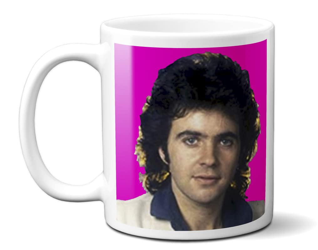 David Essex - Classic Icon - Pink Background - 11oz Ceramic Mug