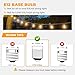 GvvooHome 48 Pack ST38 LED Replacement String Light Bulbs, 1Watt Equivalent to 7Watt Traditional Bulb, Shatterproof E12 LED Bulb for Outdoor Patio Garden Vintage String Lights, 2700K, Dimmable