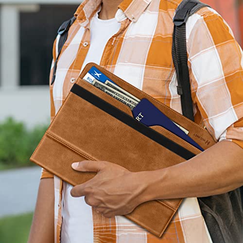 H HOLIMET TechCode iPad 9.7 Case 2018/2017, Luxury Book Style Folio Multi Angle Stand Smart Case with Auto Sleep Wake Feature Cover for iPad 5th 2017/ iPad 6th 2018 9.7 inch Tablet(Light Blue)