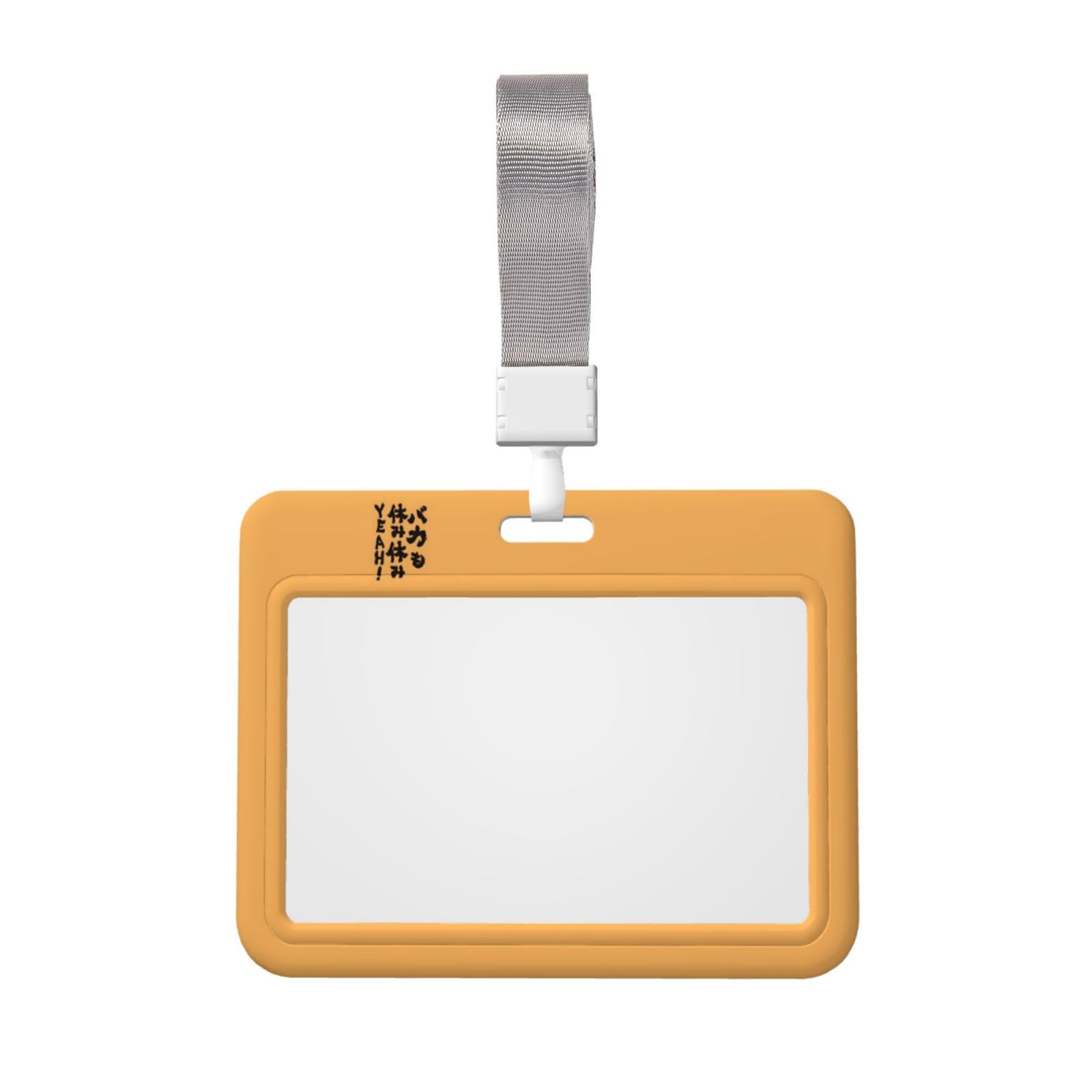 Amazon.co.jp: 筆文字 バカも おもしろ idカードホルダー 横 パス