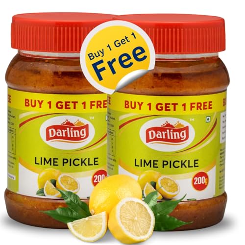 Image of Darling Lemon Pickles 200g (Buy1 & Get 1) (Traditional South Indian Taste | Authentic Lemon Achar | No Added Colours & Preservatives)
