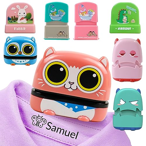 Sello con Nombre Para Ropa, Sellos de Nombre Personalizados Para Ropa de Niños, Marcar Ropa NiñOs con Nombre, Sello Nombre Ropa NiñOs，CuñO Personalizado Para Ropa