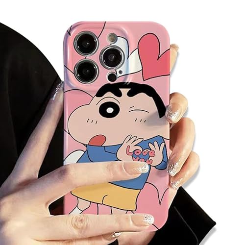 iphone 16 pro max 用 ケース クレヨンしんちゃん スマホケース 可愛い キャラクター ピンク 携帯保護カバー 指紋に強い 衝撃吸収傷防止 ァッションクリエイティブ 携帯電話ケース アイフォン16pro maxケース クレヨンしんちゃん携帯