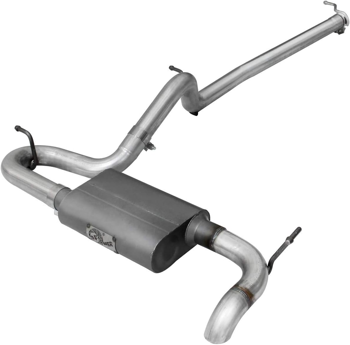 aFe (49-08043) Scorpion 2-1/2" Aluminized Hi-Tuck Cat-Back Exhaust System for Jeep Wrangler JK V6-3.8/3.6L Engine