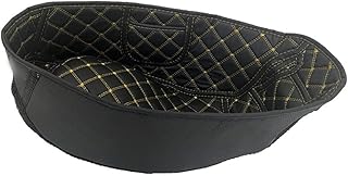 Bebykilemi Funda para asiento de motocicleta Yamaha NVX155 de piel sintética, impermeable, funda de cojín interior, color negro, 30 x 25 x 6 cm