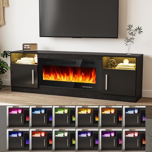 Tavata 70TVS Fireplace Tv Stand Entertainment Center thumb #2