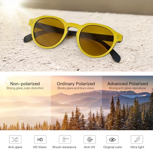 Men and Women Polarized Sunglasses UV400 Protection, Lightweight Fashion Shades,Small face4