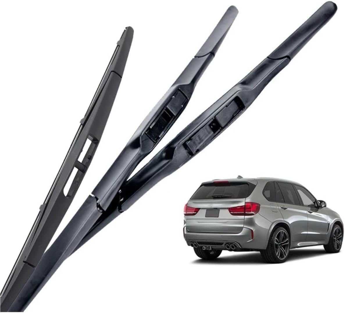 ZhangXD Front Windscreen Wipers For BMW X5 F15 2013 2014 2015 2016 2017 2018, Windshield Window Brush Front Wiper Blades All-Weather Replacement Set Easy Installation