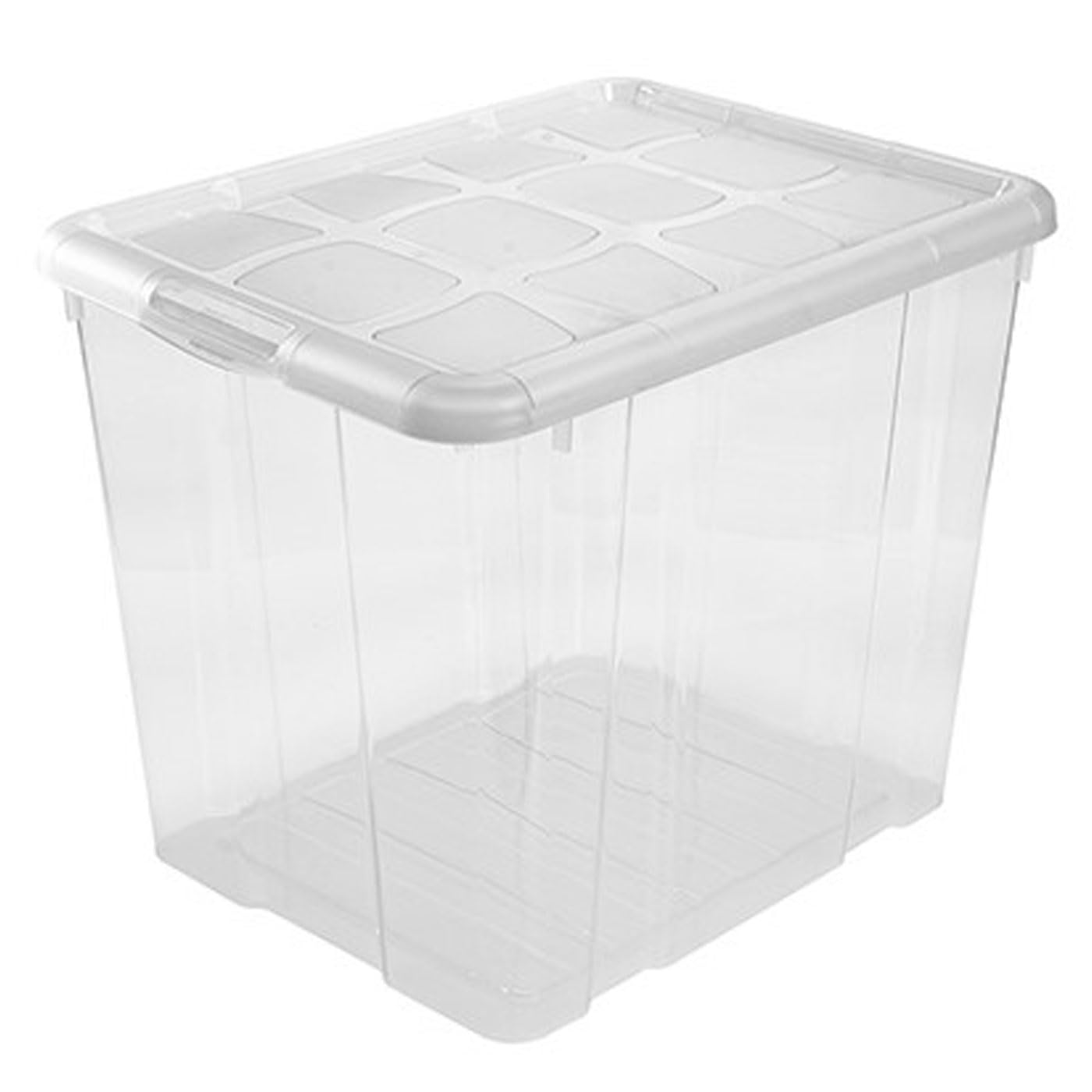 Acan Tradineur - Pack de 6 Cajas de Almacenamiento - Fabricado en plástico - Contenedor para almacenar Libros, ropa, mantas - N.º 17-42,2 x 35 x 35 cm - 35 Litros