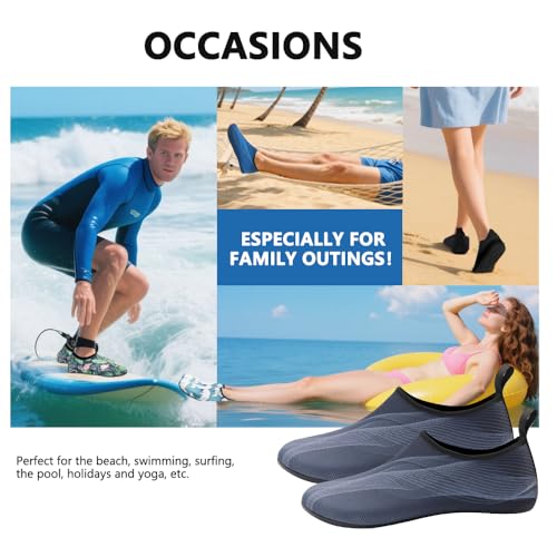 Image of Water Shoes for Women Men Quick-Dry Barefoot Aqua Socks Swim Pool Non Slip Surf Yoga Exercise Outdoor Trave Essentials