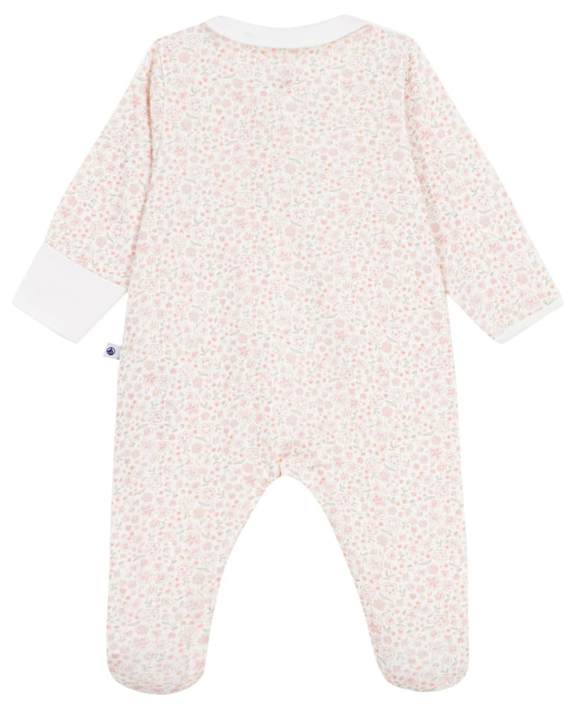 Petit Bateau Baby-Schlafanzug aus Baumwolle mit Blumenmuster