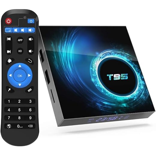 T95 S1 Android 7.1 tv Box with 1GB RAM/8GB ROM Amlogic S905W Quad-core Digital Display HDMI HD Support 2.4G WiFi 3D 4K